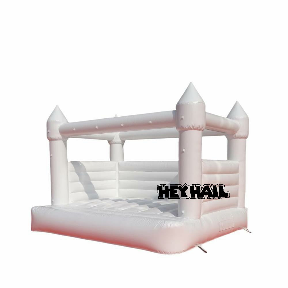 commercial white bounce house