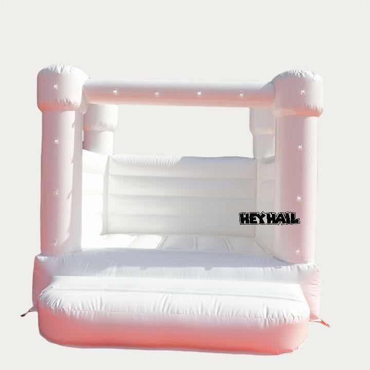 8x8ft white castle bounce house